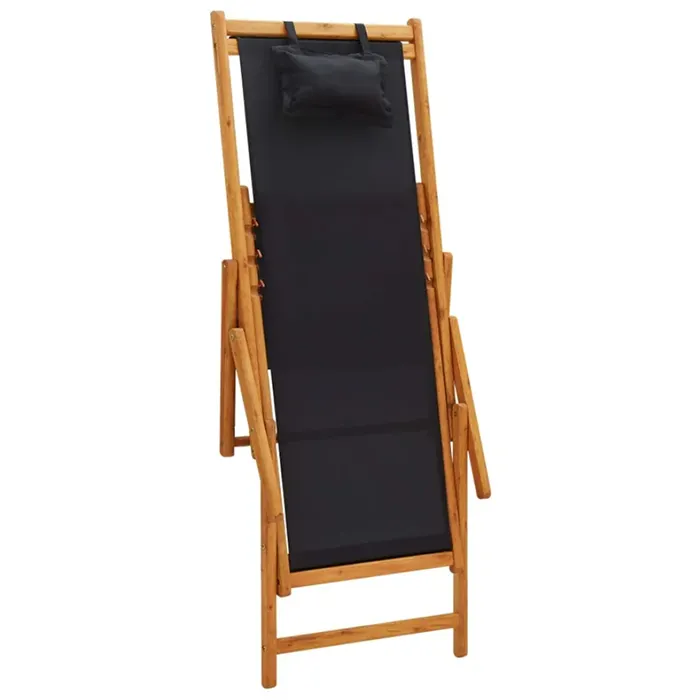 Usine de chaise à bandoulière en cuir noir pour l'extérieur 6