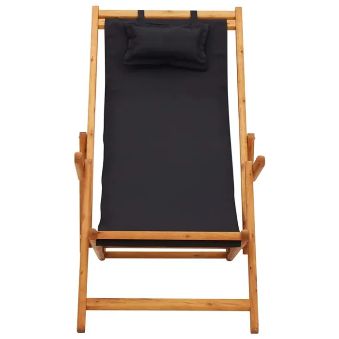 Usine de chaise à bandoulière en cuir noir pour l'extérieur 2