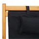 Usine de chaise à bandoulière en cuir noir pour l'extérieur 9