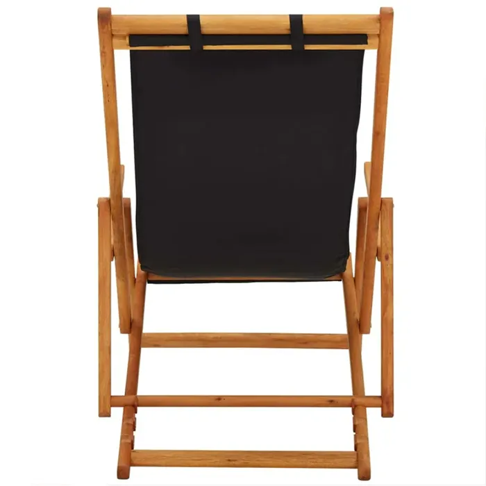 Usine de chaise à bandoulière en cuir noir pour l'extérieur 4