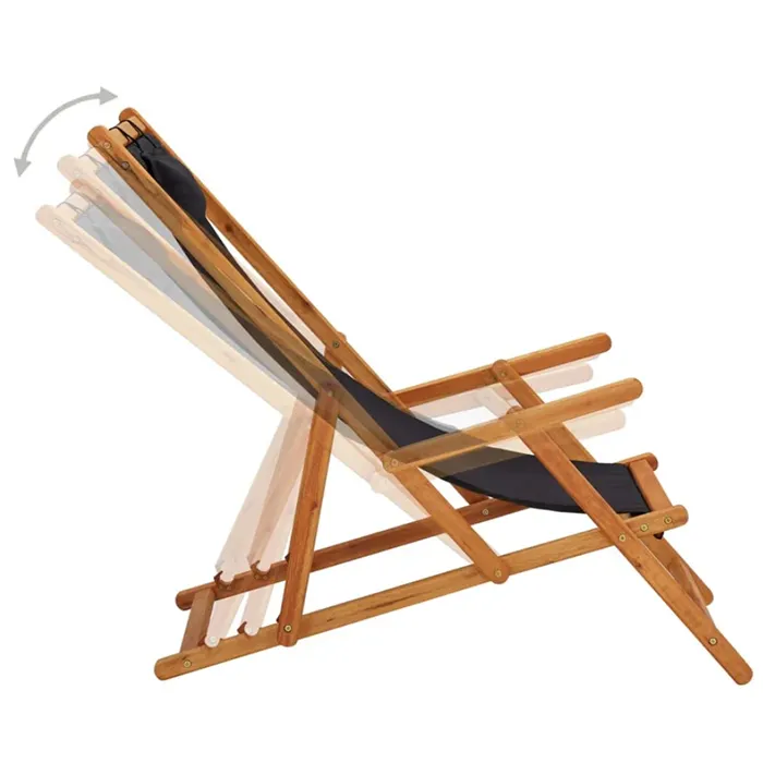 Usine de chaise à bandoulière en cuir noir pour l'extérieur 7