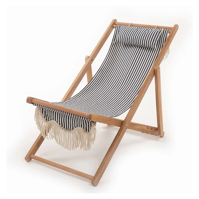 Factory hot sale Folding Wooden Sling Beach Chair: Your Portable Outdoor Comfort ChairXH-S023 1