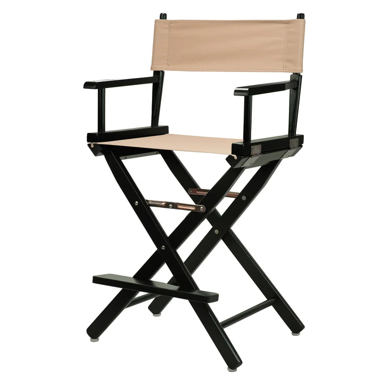 Chaises de réalisateur portables en bois en toile imperméable : élégantes, durables et adaptées aux voyages XH-D026 1