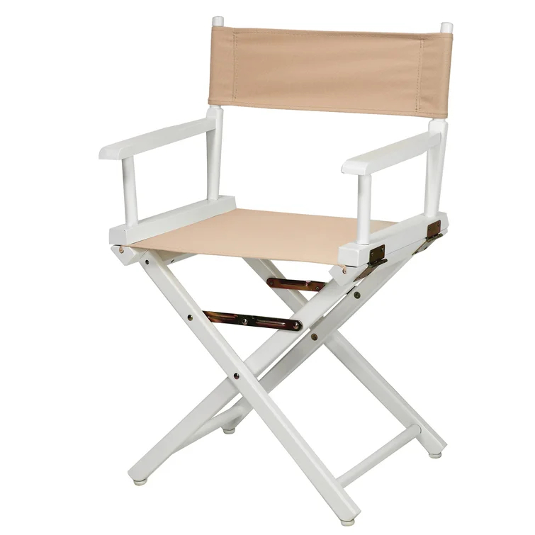 Silla de director plegable de madera con reposabrazos y cojín - Durabilidad de por vida - XH-D031 1