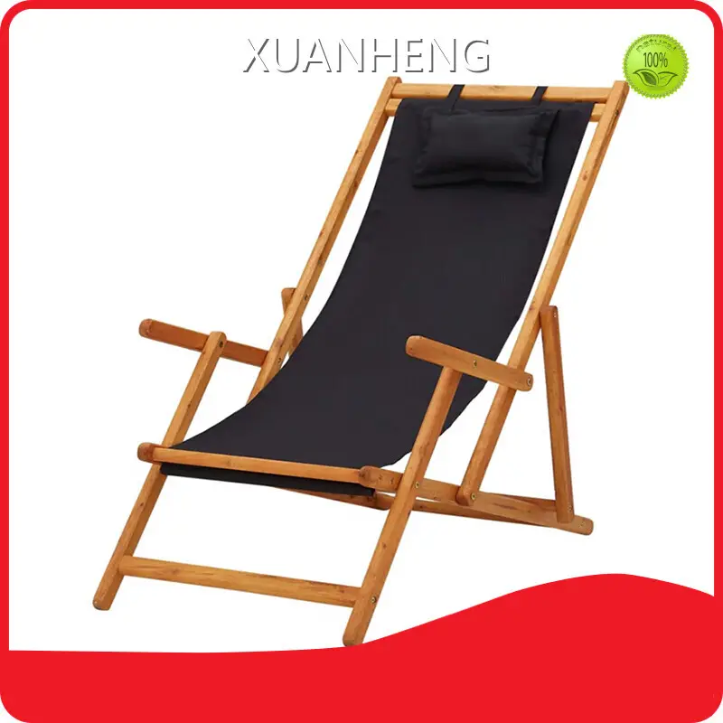 Usine de chaise à bandoulière en cuir noir pour l'extérieur 1