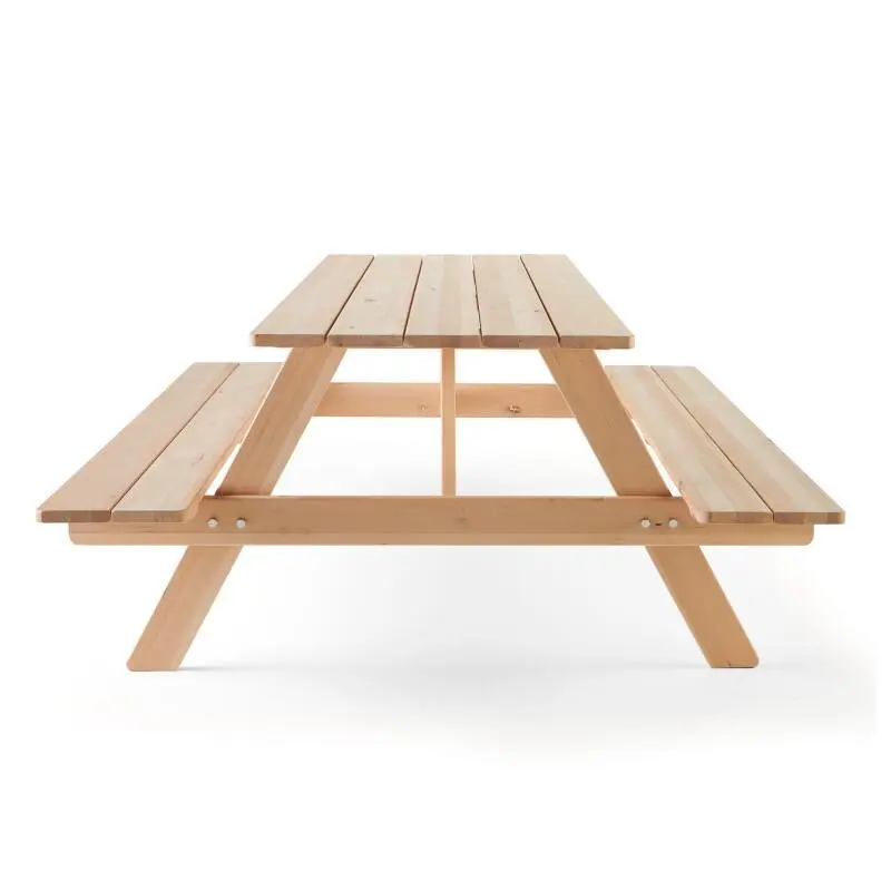 Mesa de picnic de madera para exteriores: perfecta para jardines, parques y áreas de descanso XH-B008 1