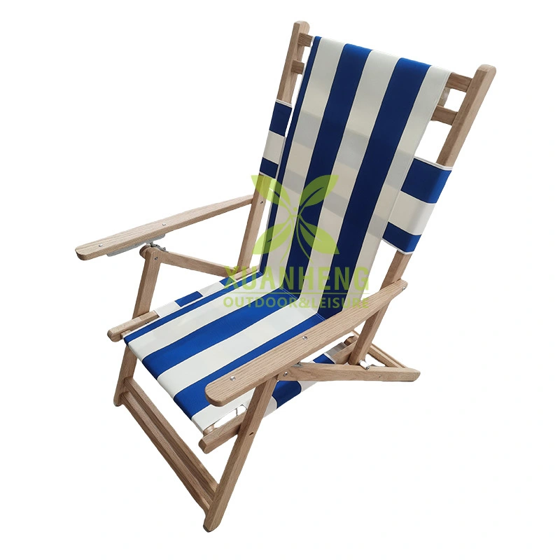 4-Position Tommy Bahama Oak Wood Sling Beach Chair XH-T032 1
