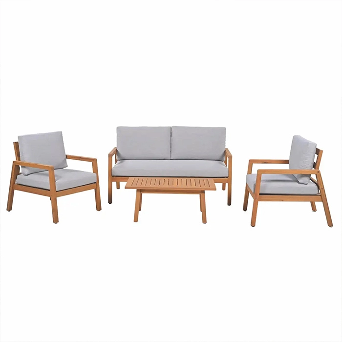 Outdoor Garden Furniture 5-Seater Acacia Wood Sofa Set XH-G001 1