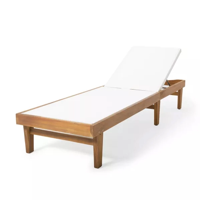 Holz-Swimmingpool-Liegestühle für den Außenbereich Genießen Sie die entspannte Zeit am Wasser XH-T035 1