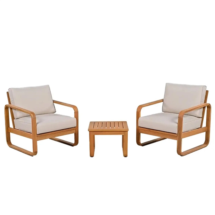Ensemble table et chaises d&39;extérieur en bois massif The Master of Garden Parties Un coin luxueux dans le jardin XH-G002 1