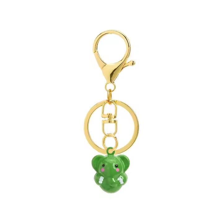 Green Little Elephant Keychain 1