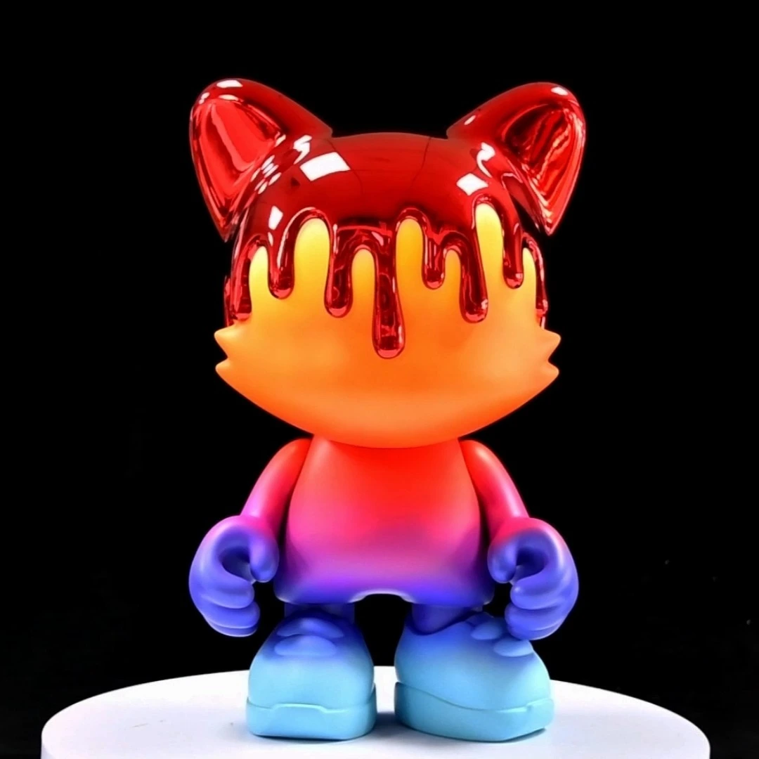 DM-VINYL-ART-2026-001 غطاء فيديو كروم متدرج من الكروم Überjanky