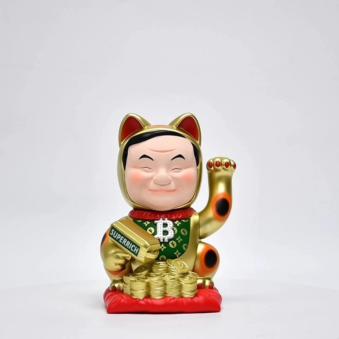 DM-PVC-ART-2026-008 Cubierta de juguete artístico de PVC Lucky Cat