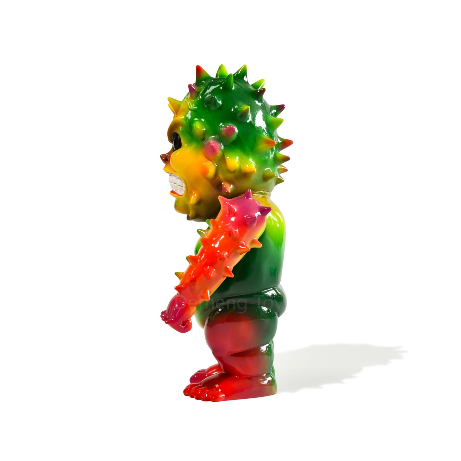 Custom Sofubi Monster Figure, Left Side View Designer Art Toy