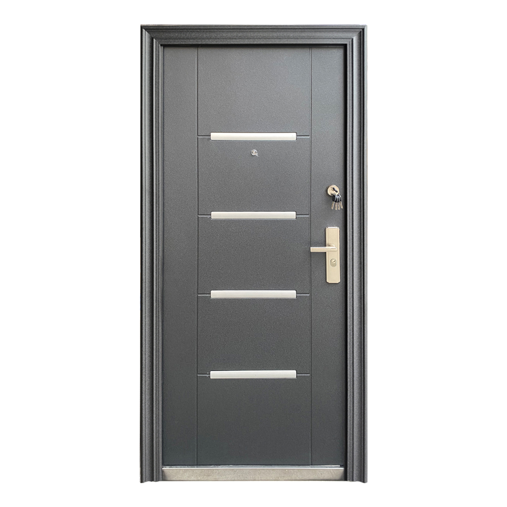 Front Metal Modern Exterior Security Steel Door 2