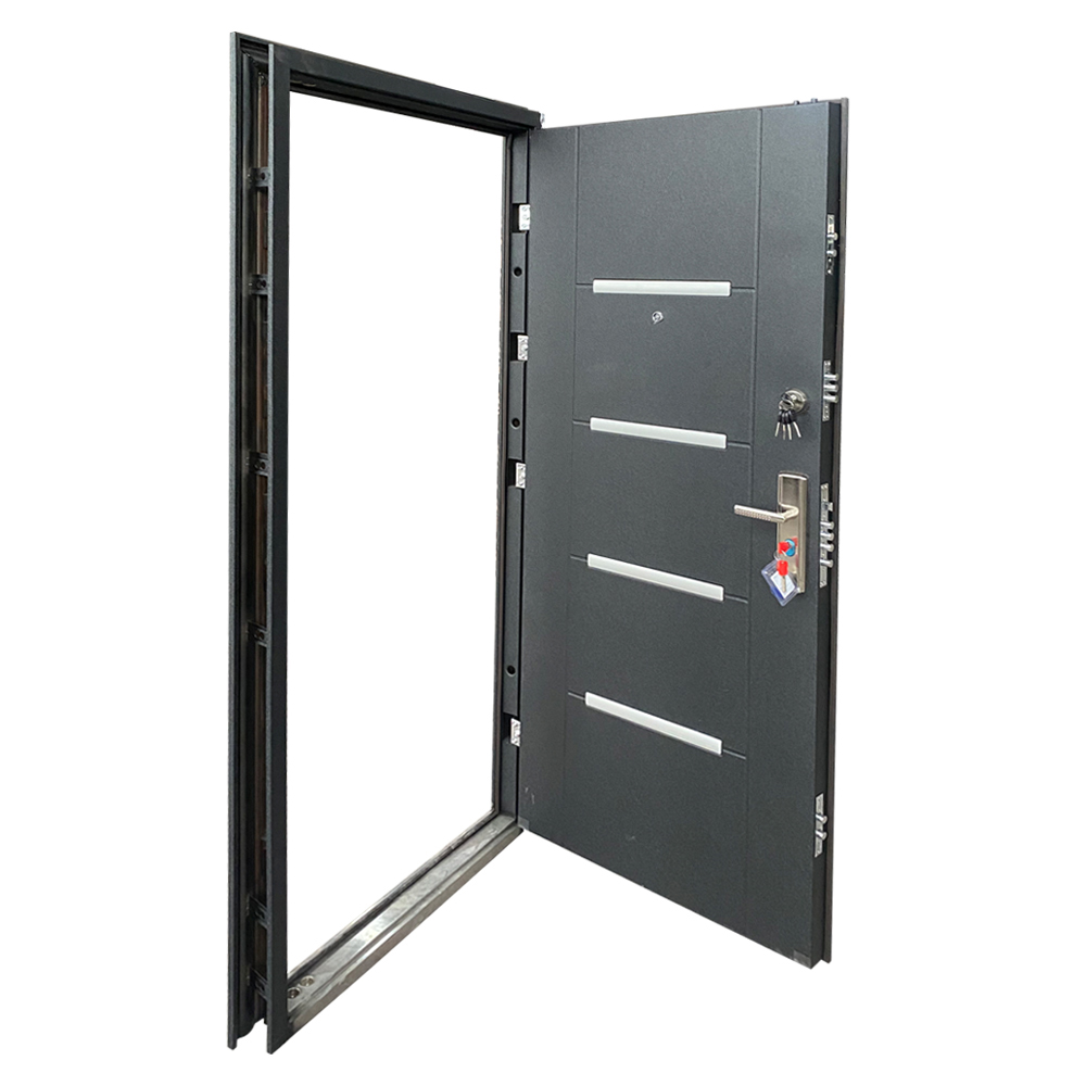 Front Metal Modern Exterior Security Steel Door 3