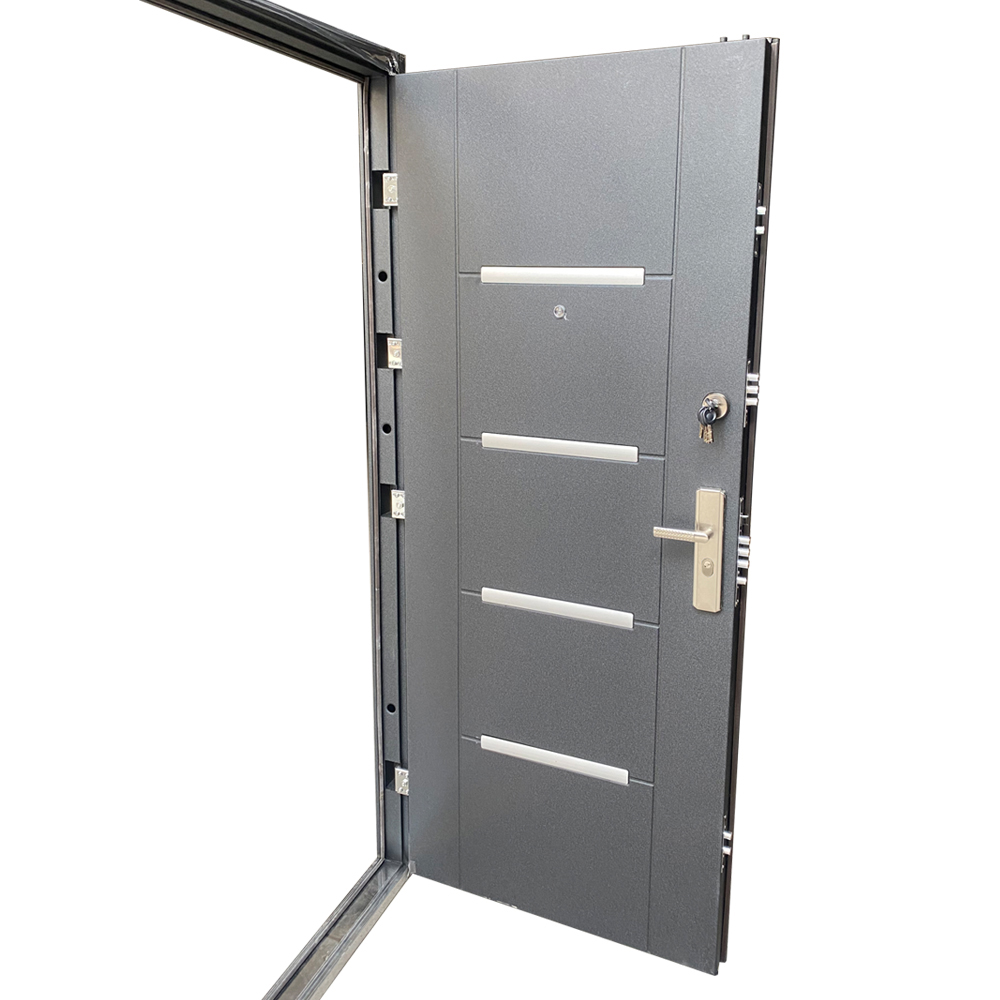 Front Metal Modern Exterior Security Steel Door 4