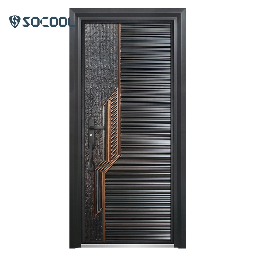 Puertas de seguridad de acero modernas personalizadas de alta calidad 1