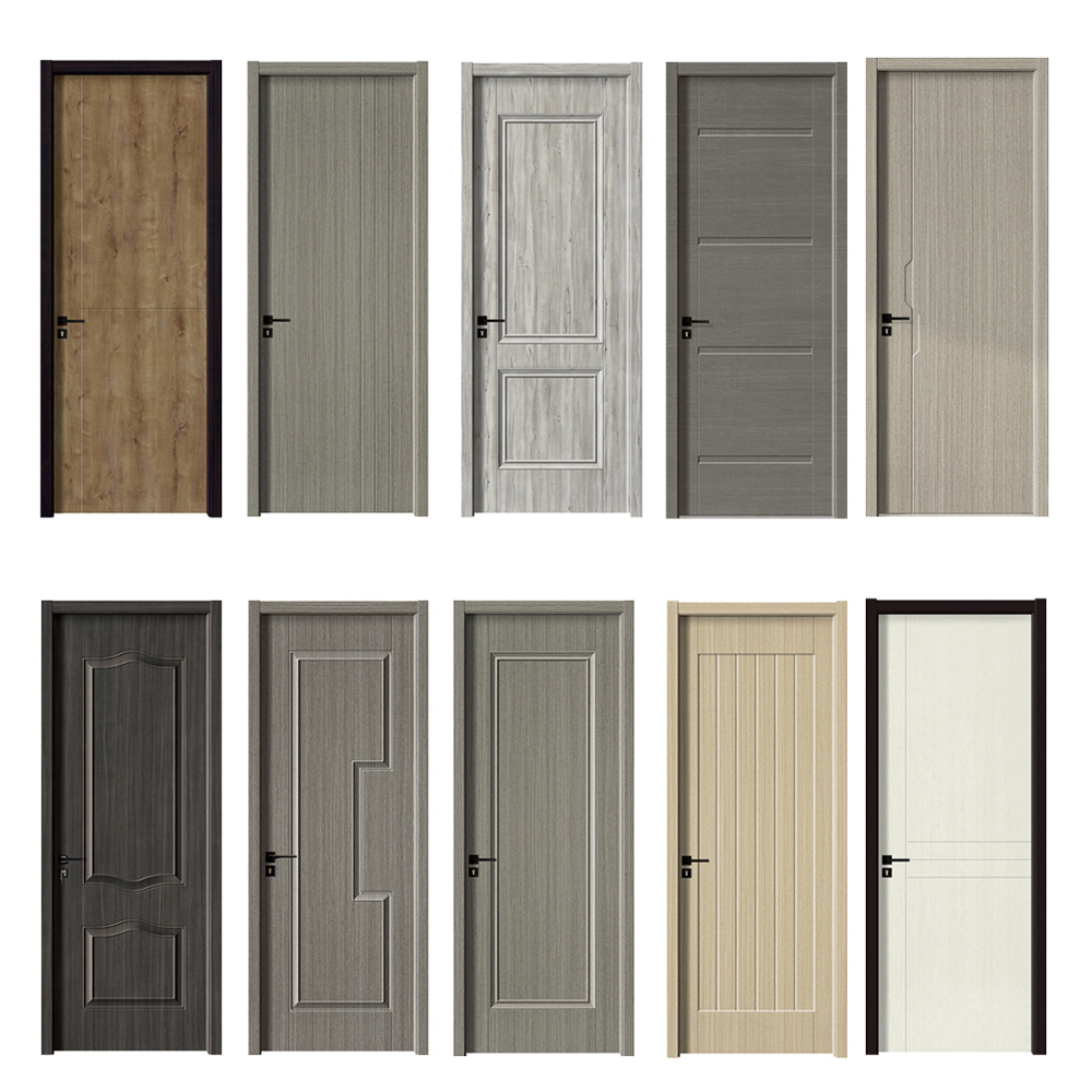 WPC Interior Wooden Color Door For Home Use 4