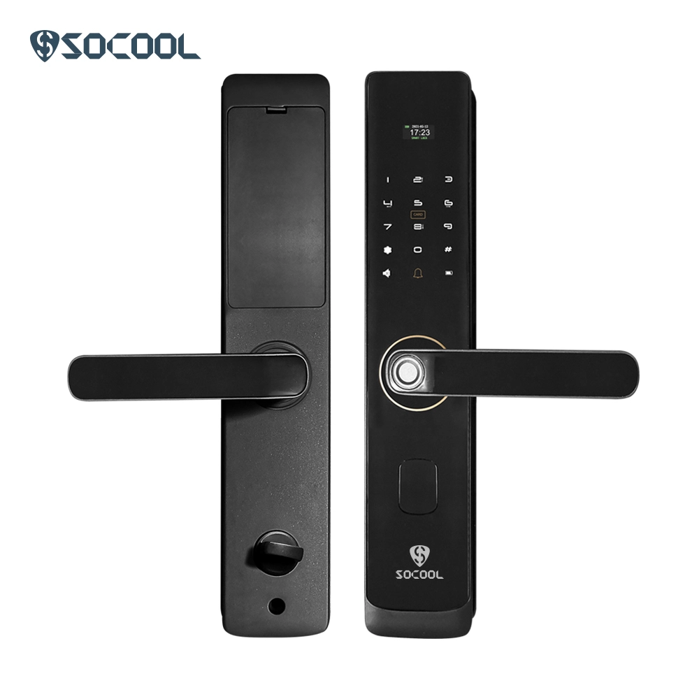 Serrure intelligente à corps en acier Zn à empreinte digitale Socool pour un usage domestique 1