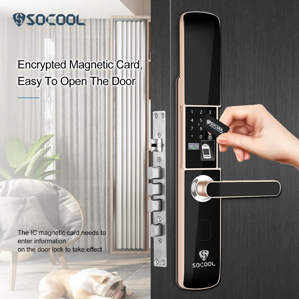 SOCOOL Fingerprint Door Lock for Bedroom Suppliers 6
