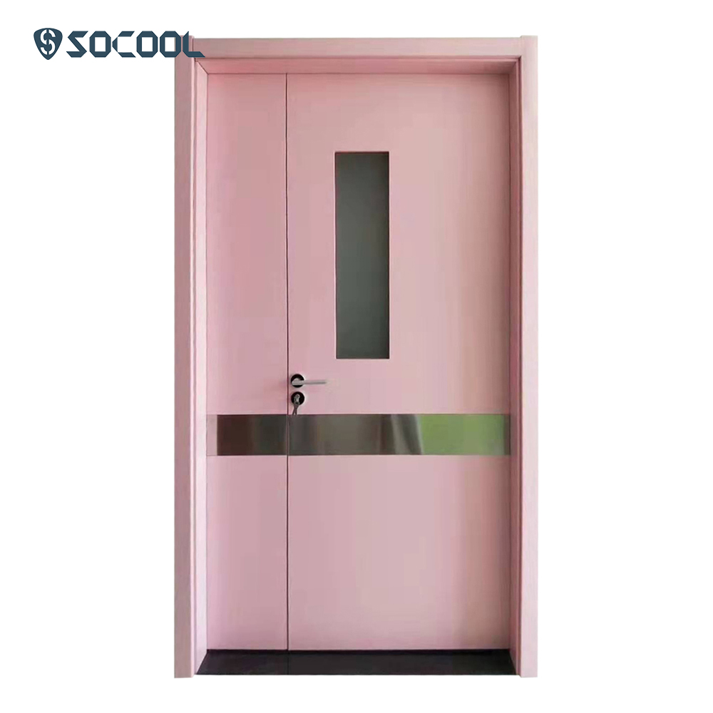 Hospital Use Fire-resistant Materials Engineering Door Factory Price 9