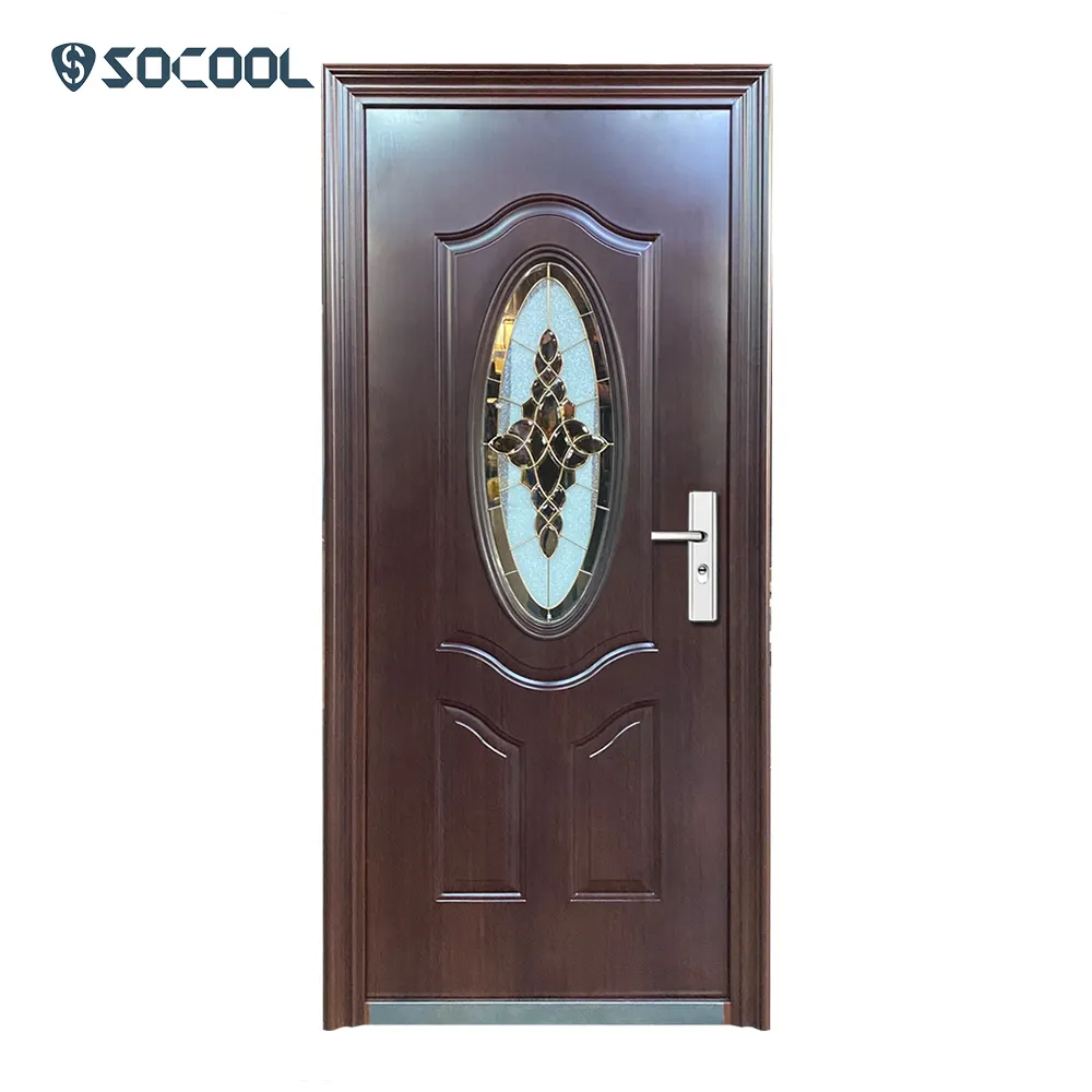 Modern Steel Front Door SOCOOL Brand 9