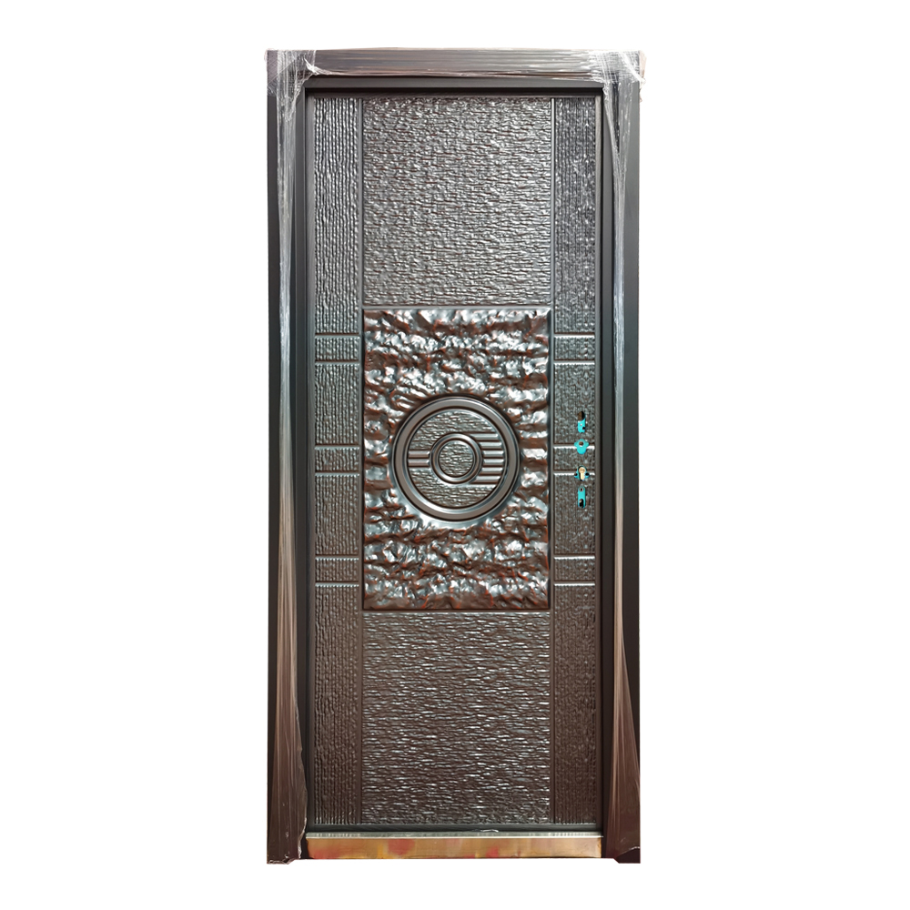 Imitation Stone Texture Double Door Luxury Entry Door 5