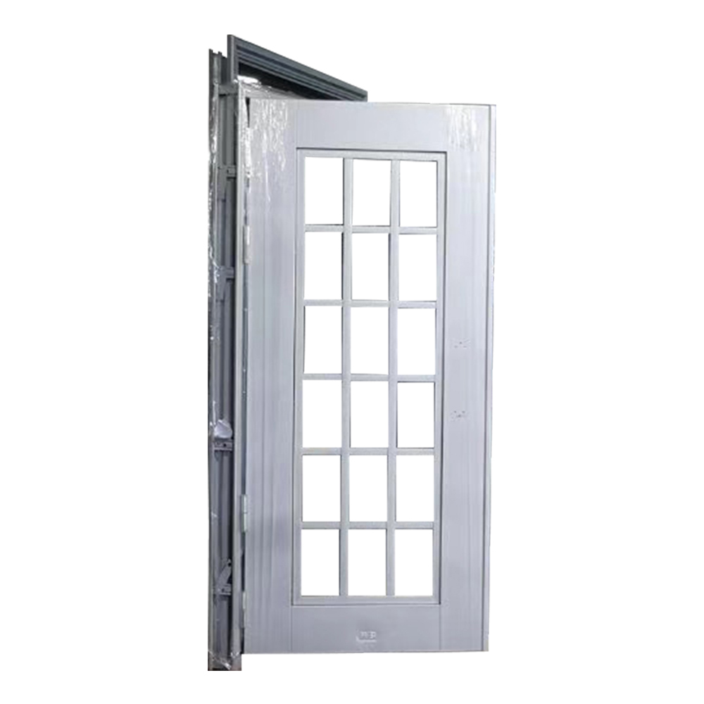 Customizable White Glass Entrance Door 4