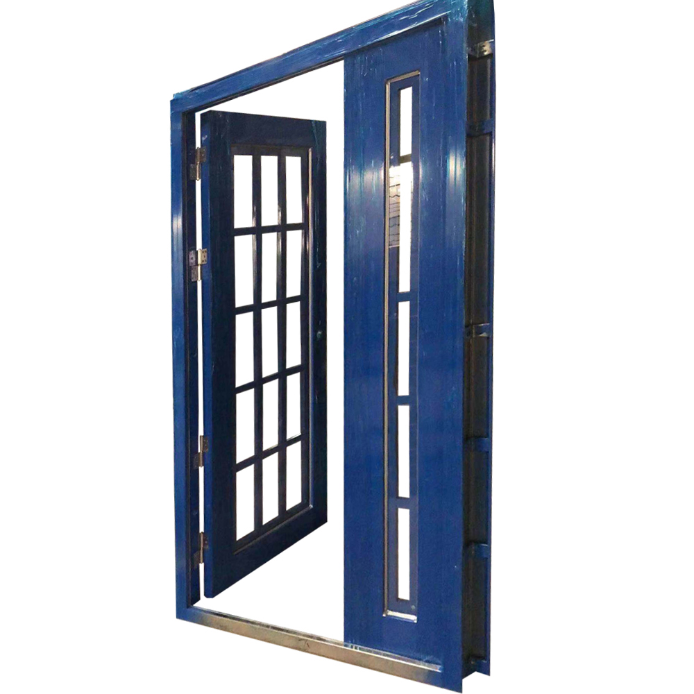 Customizable White Glass Entrance Door 6