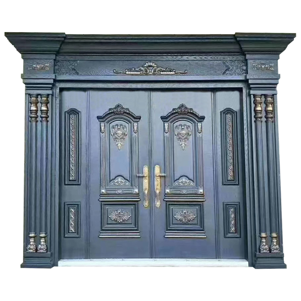 Steel Double Front Doors for Villa Luxury Gate 7