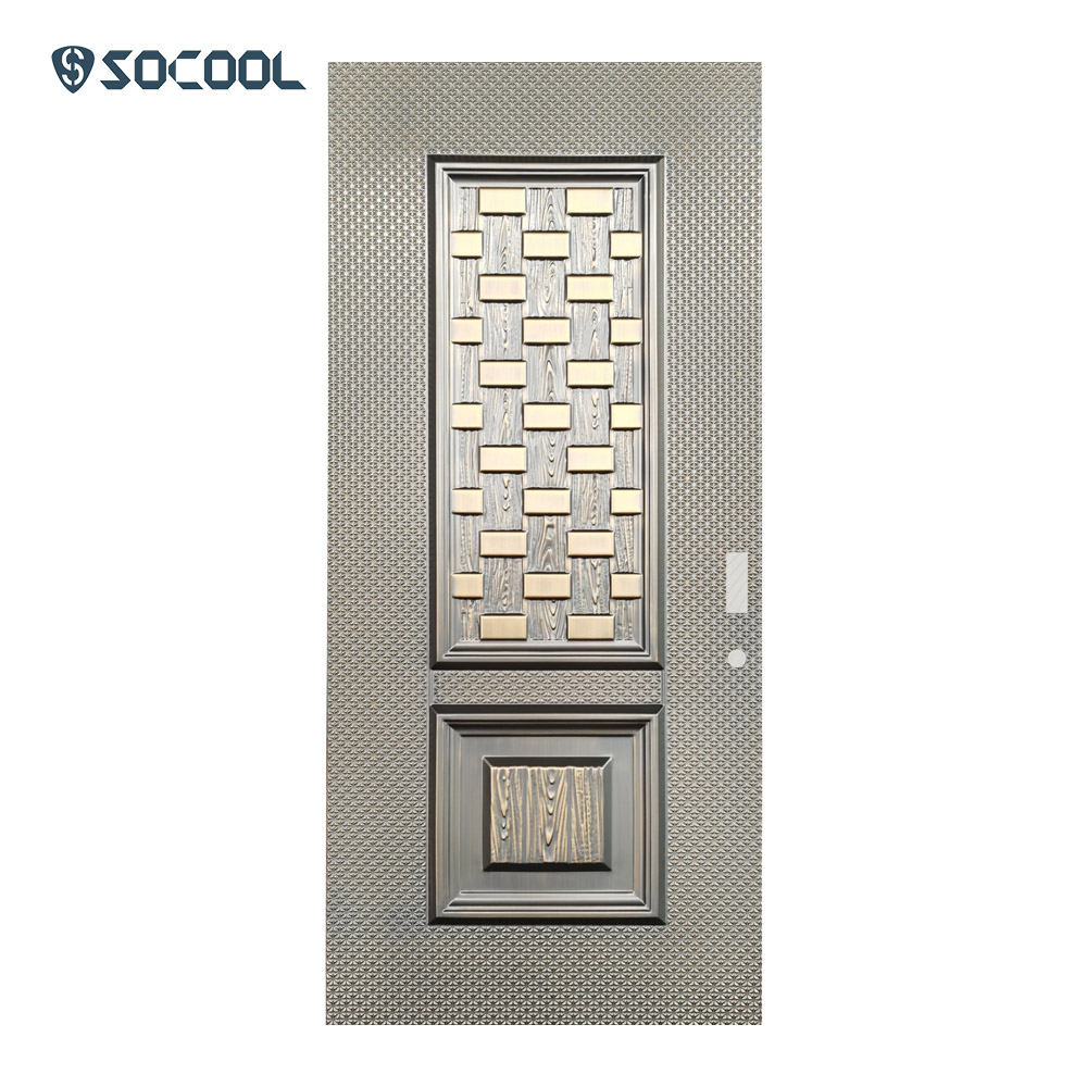 High-Quality Iron Sheet Modern Exterior Steel Door 1