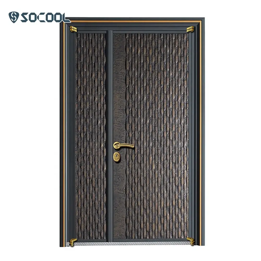 SOCOOL Metal Security Front Door 3