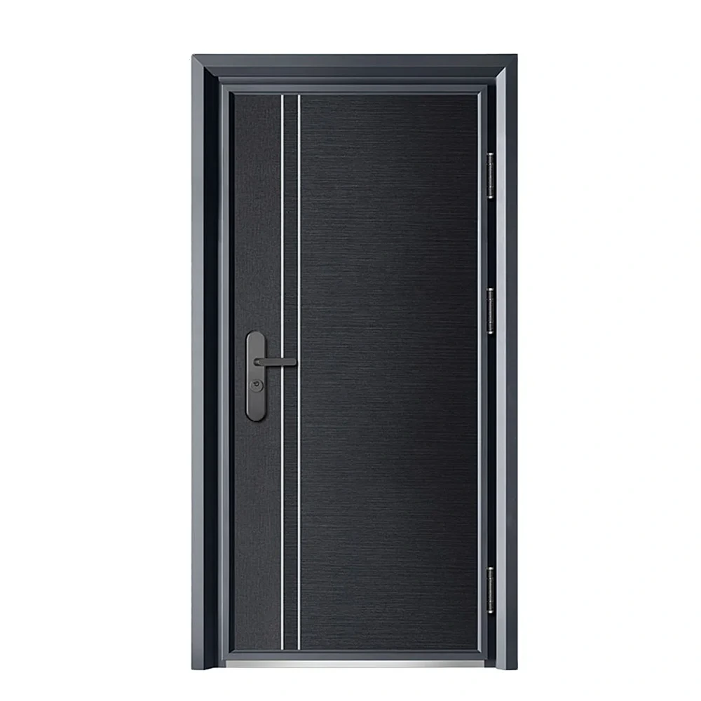 Porte de sécurité principale, portes extérieures de sécurité en acier inoxydable pour la maison 1