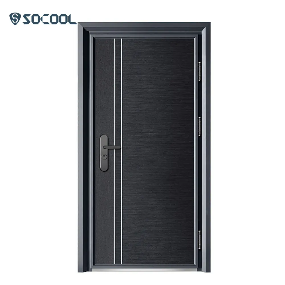 Custom Steel Double Front Doors Graphic Design SOCOOL 6