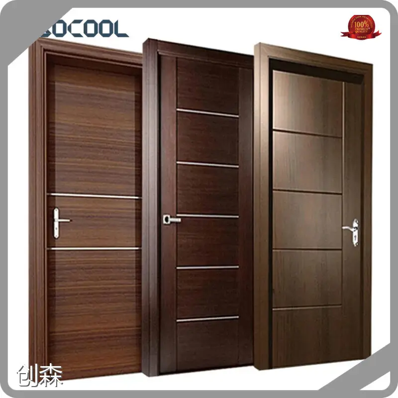 Wpc Doors for Bathroom CE Moisture Resistance/Waterproof/Soundproof/Non-deform Ect Modern Style SOCOOL Brand 1