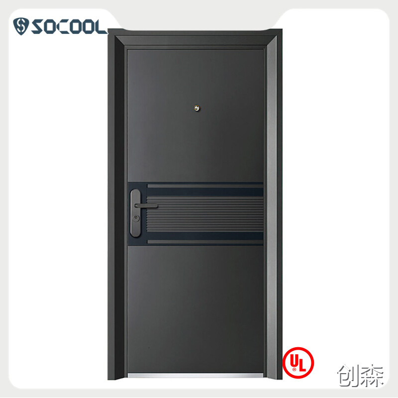 Custom Steel Double Front Doors Graphic Design SOCOOL 1