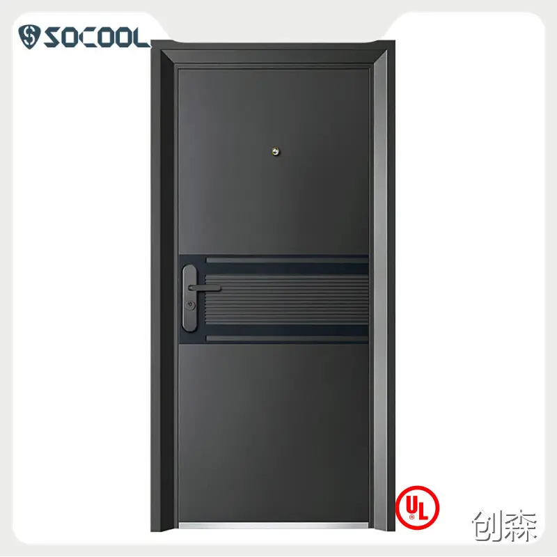 Custom Steel Double Front Doors Graphic Design SOCOOL 1