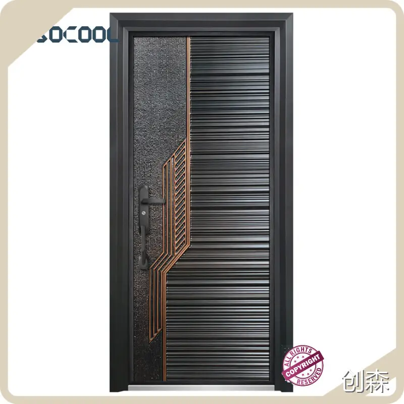 Custom Aluminium Glazed Front Door Price Manufacturer | SOCOOL 1
