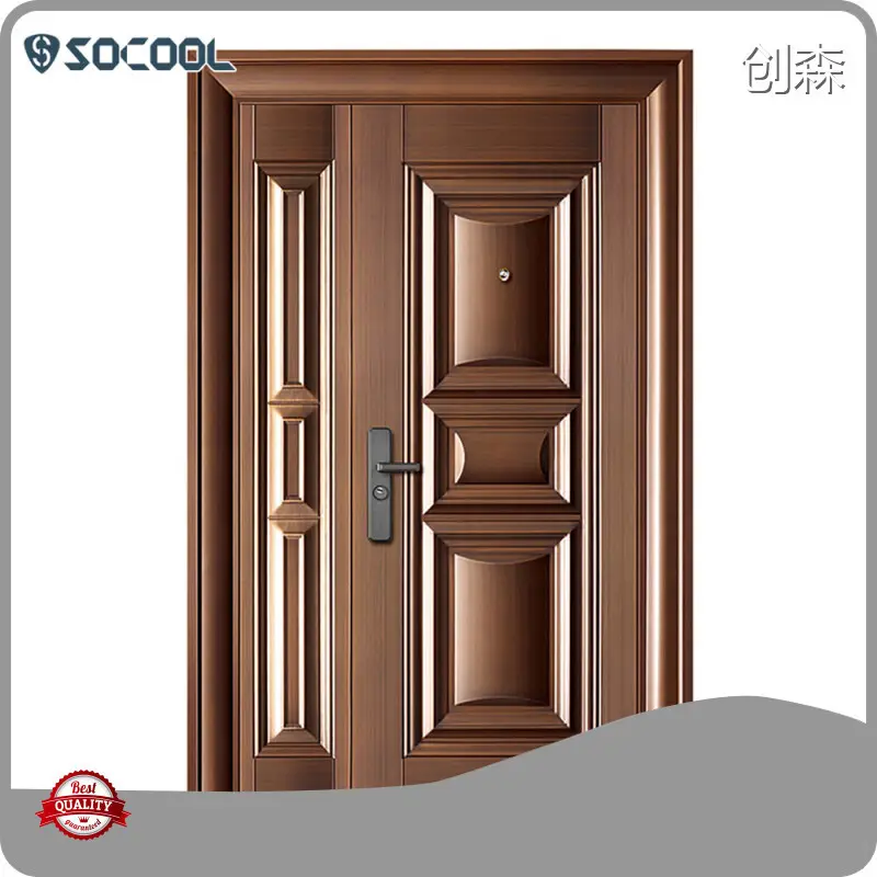 TopSOCOOL Exterior Steel Door with Window - 1