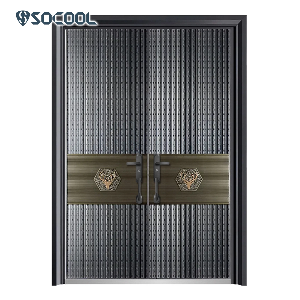2024 Puerta de seguridad de diseño moderno con patrón personalizable 1