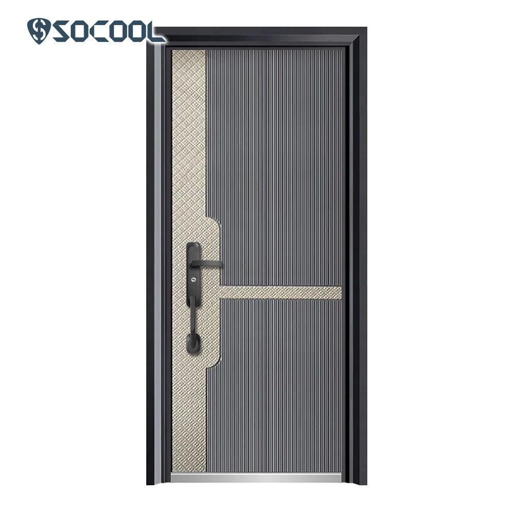 Socool Security Door Socool Modern Sound Proof Exterior Security Lock Main Metal Door 1