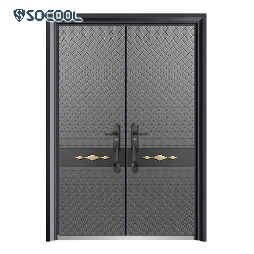 Socool Exquisite Double Iron Entry Gate  High-End Design Dooe Perfect for Villas 1