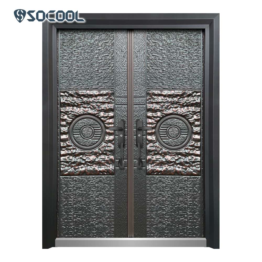 Metal Security Front Door - - SOCOOL 6