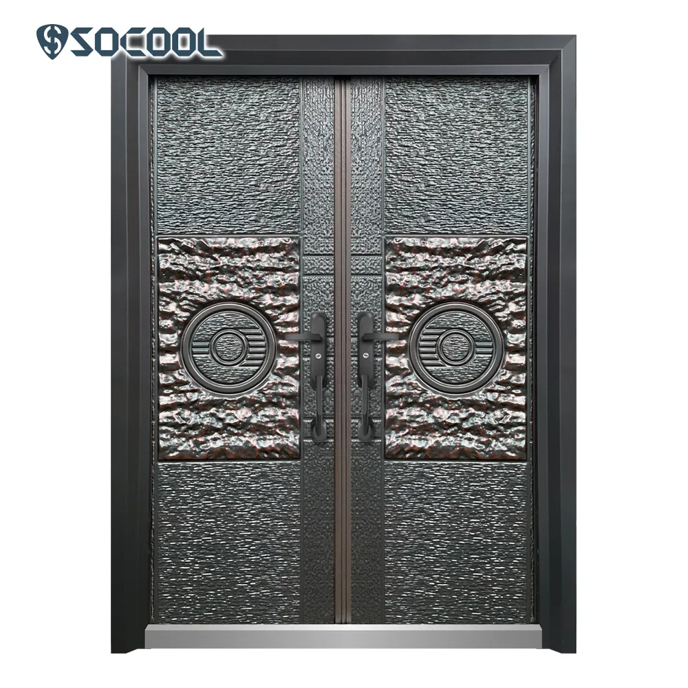 Metal Security Front Door - - SOCOOL 6