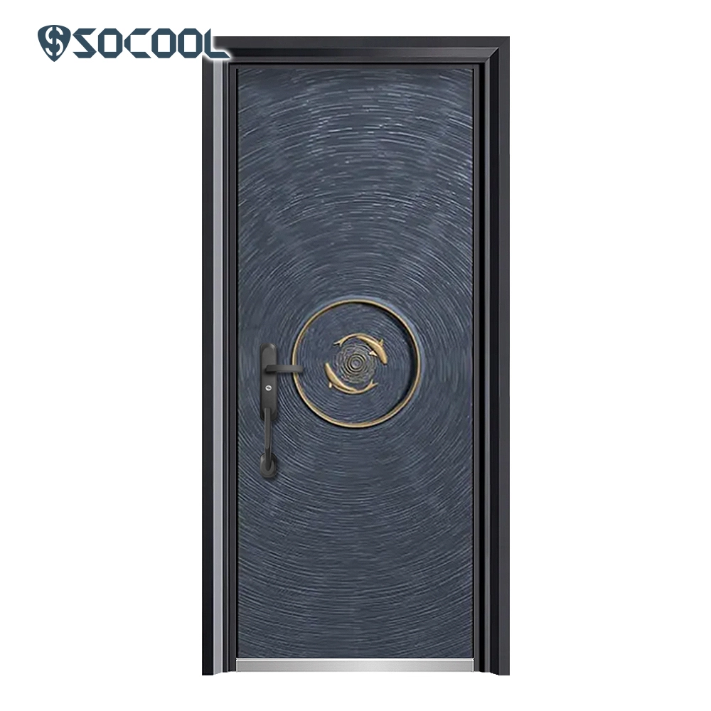 Puerta de entrada de hierro clásica de elegancia atemporal Socool 1