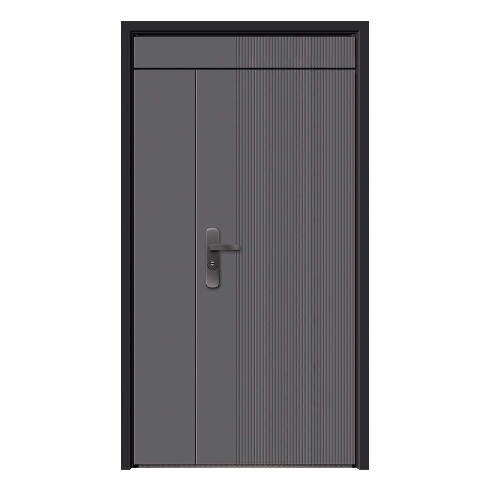 Socool Modern Style Fancy Security Puerta De Seguridad,Anti Theft Steel Exterior Entry Main Door New Design For Apartment 1