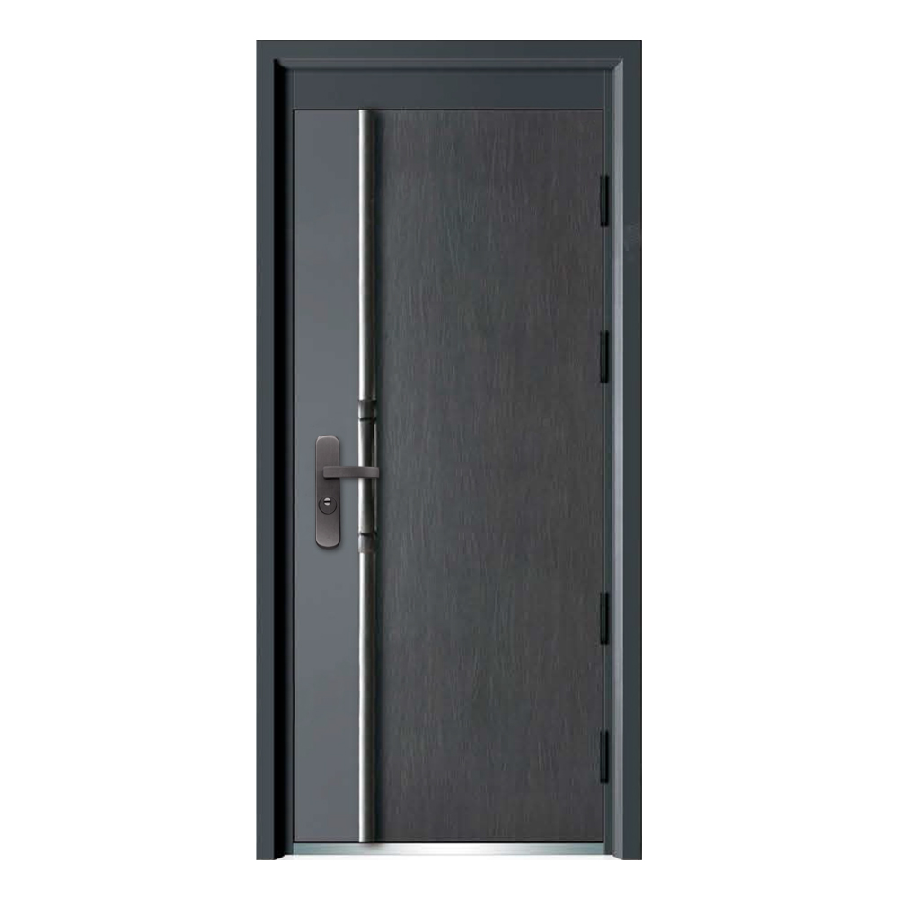 Socool Modern Style Fancy Security Puerta De Seguridad,Anti Theft Steel Exterior Entry Main Door New Design For Apartment 4
