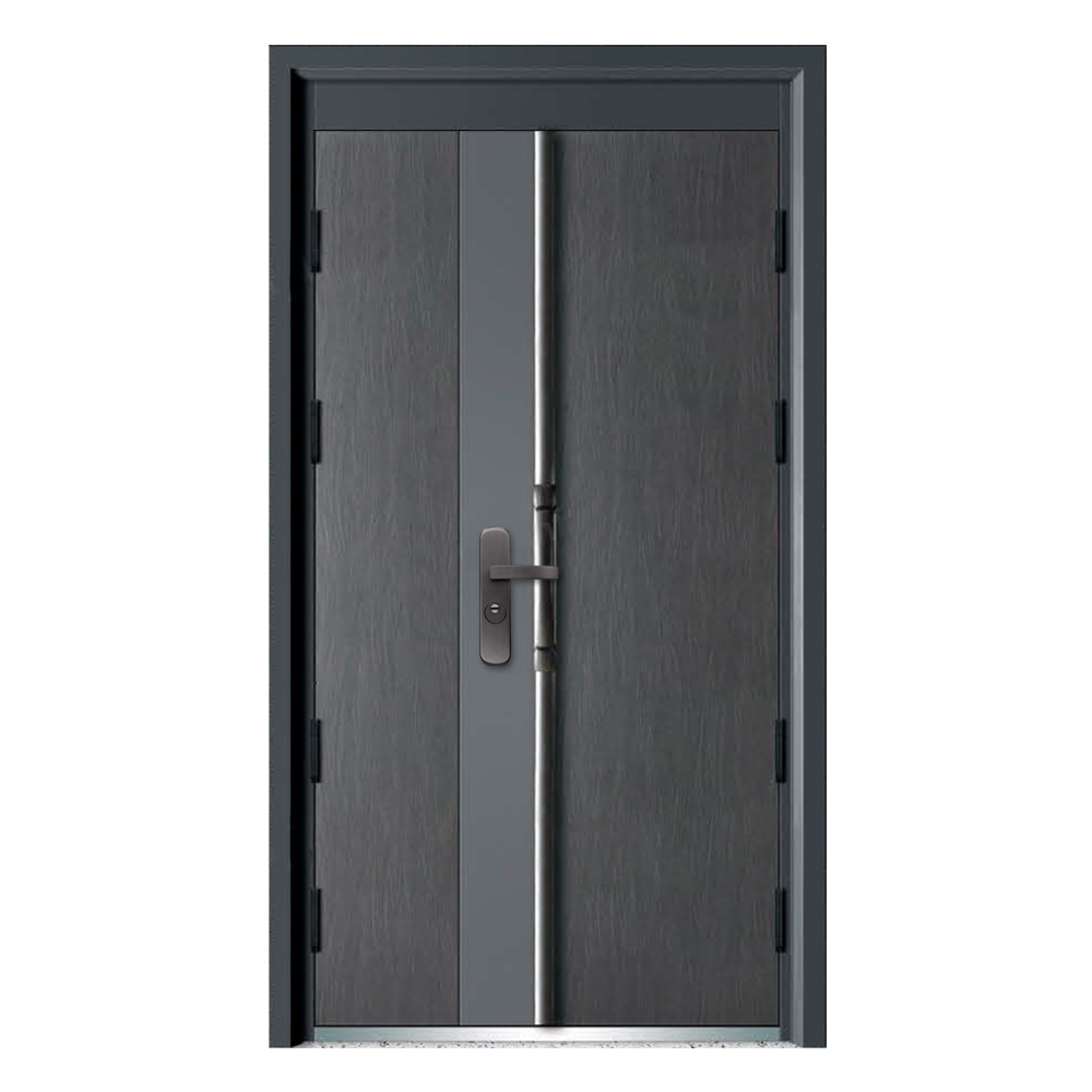 Socool Modern Style Fancy Security Puerta De Seguridad,Anti Theft Steel Exterior Entry Main Door New Design For Apartment 5
