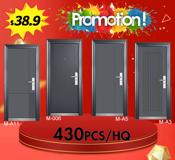 Modern Anti-Theft Steel Entry Door for Villa & Apartment | SOCOOL Factory 2